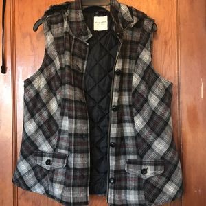 Sonoma XL Vest with Hood Black and Grey